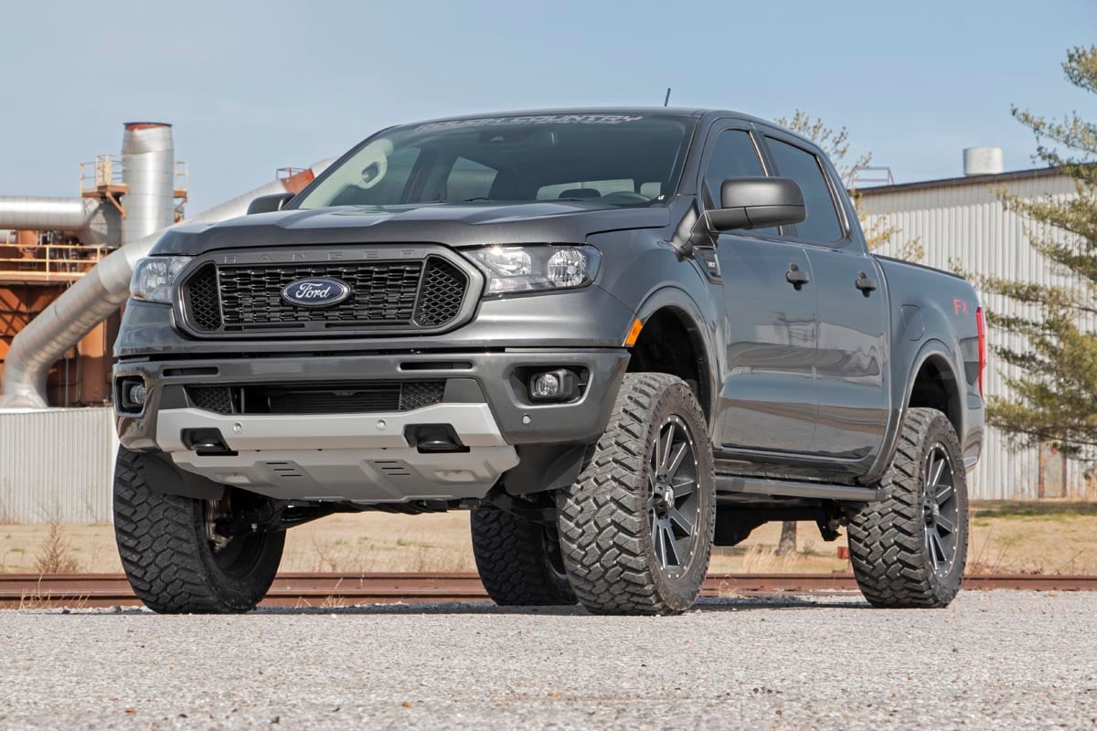 3.5 Inch Lift Kit N3 Cast Steel Knuckles Ford Ranger 4WD (2019-2023) Rough Country