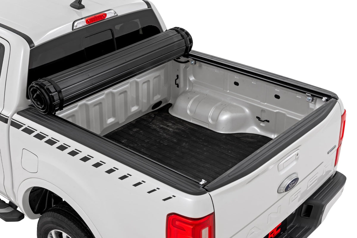 Hard Roll Up Bed Cover 5 Foot Bed Ford Ranger 2WD/4WD (2019-2023) Rough Country