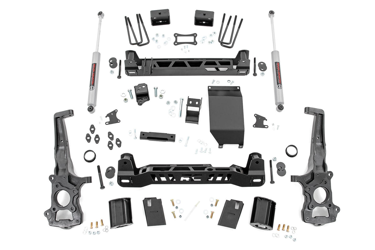 6 Inch Lift Kit Aluminum Knuckles Ford Ranger 4WD (2019-2023) Rough Country