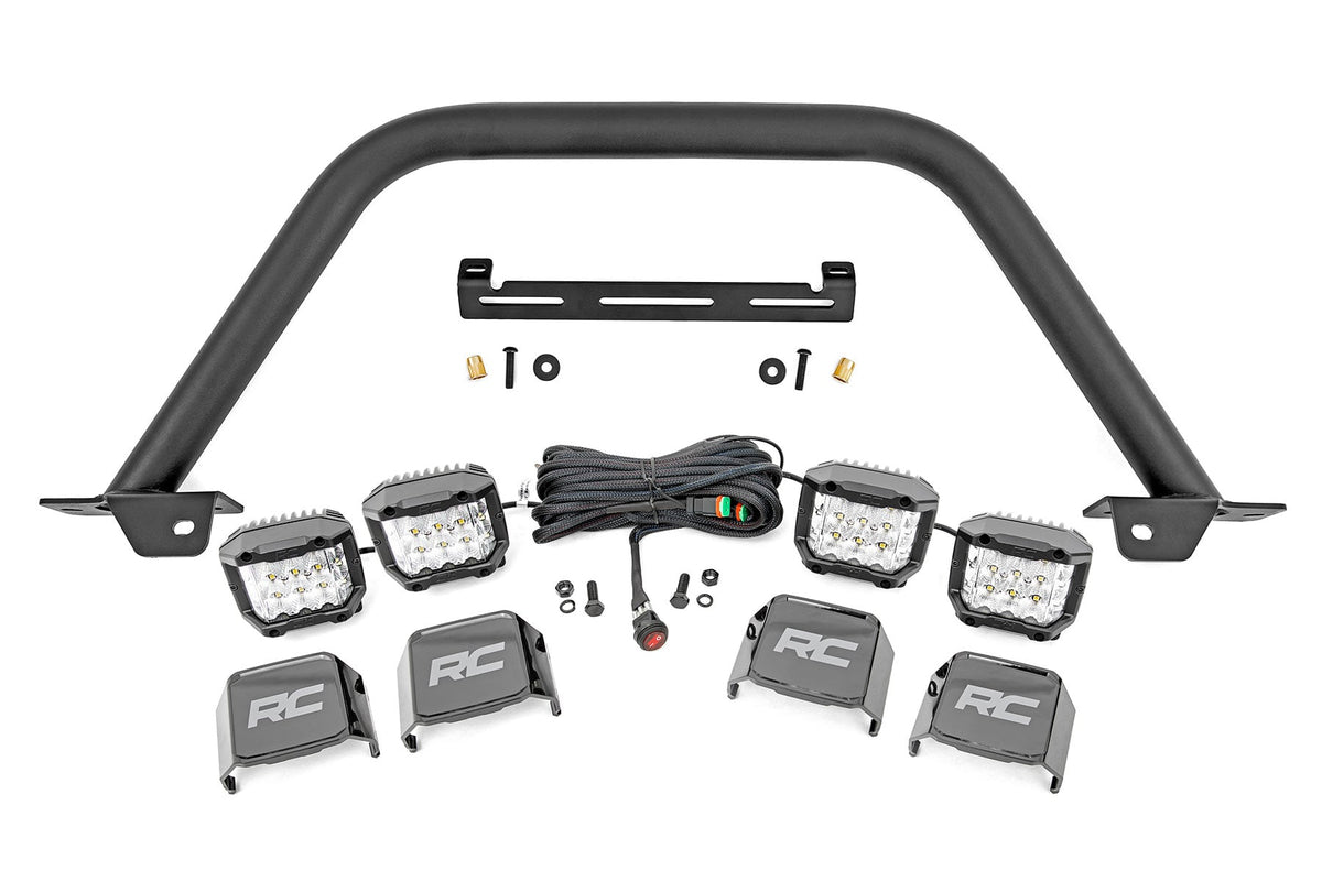 Safari Bar 3 Inch OSRAM (Quad) Wide OE Modular Steel Ford Bronco (21-25) Rough Country