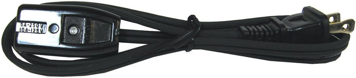 Woods® 0293 2-Foot HPN Replacement Mini Extension Cord (18/2), Black WoodsWire