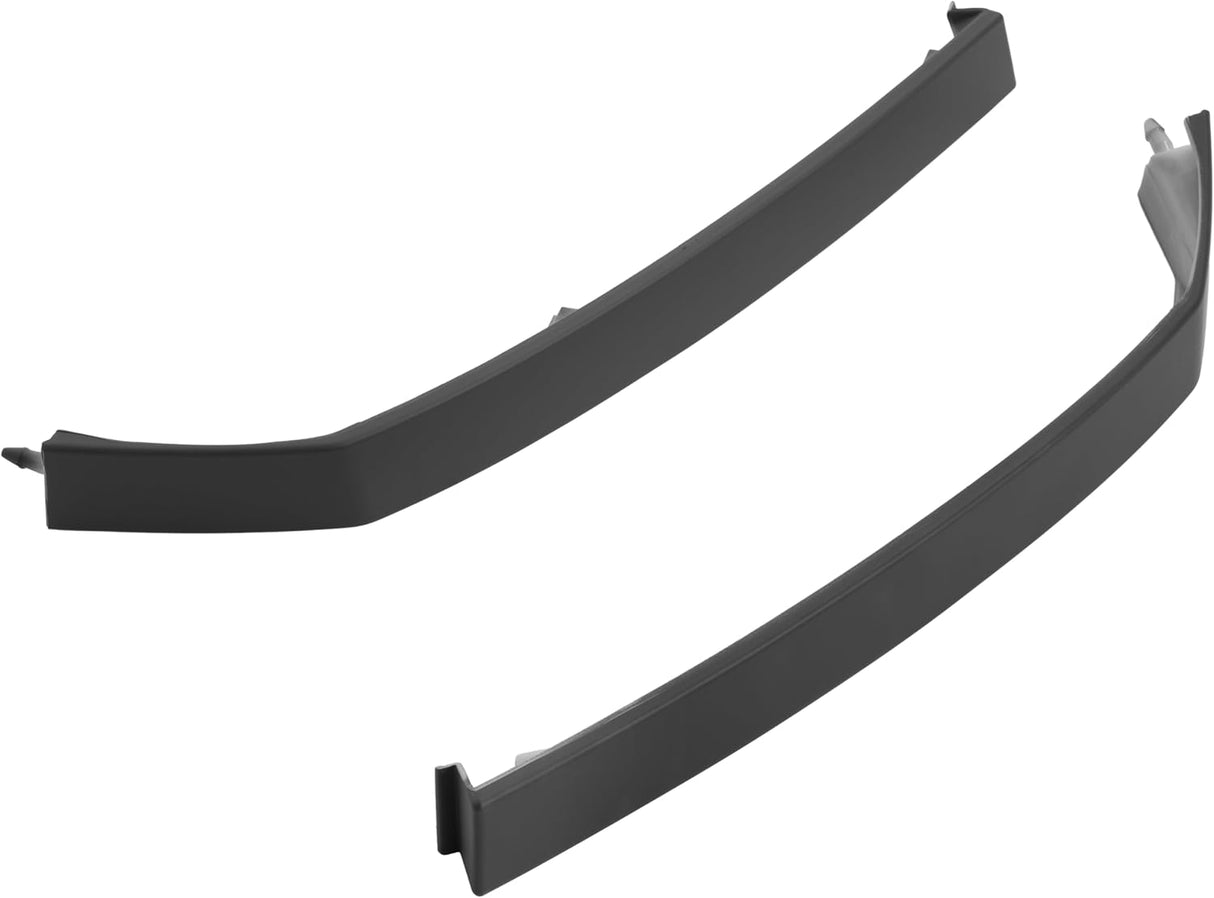 Black Front Bumper Assembly with End Cap and Molding