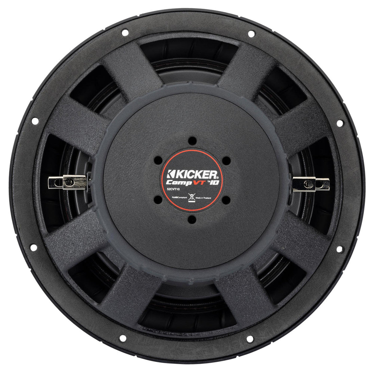 Kicker CVT104 | 10" 375W RMS Shallow Subwoofer SVC 4-Ohm Kicker