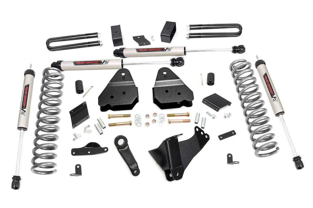 4.5 Inch Lift Kit No OVLD V2 Ford F-250 Super Duty 4WD (2011-2014) Rough Country