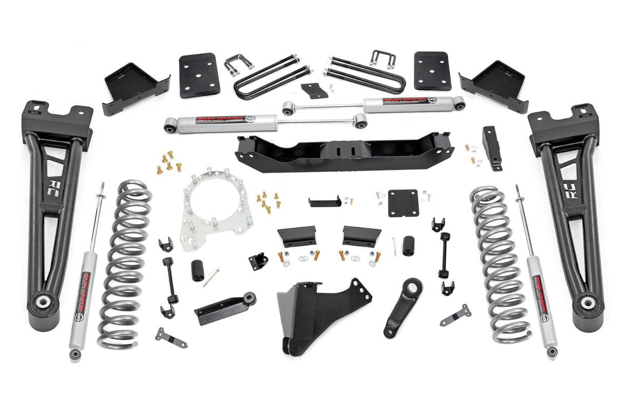 6 Inch Lift Kit R/A No OVLD Ford F-250/F-350 Super Duty 4WD (2017-2022) Rough Country