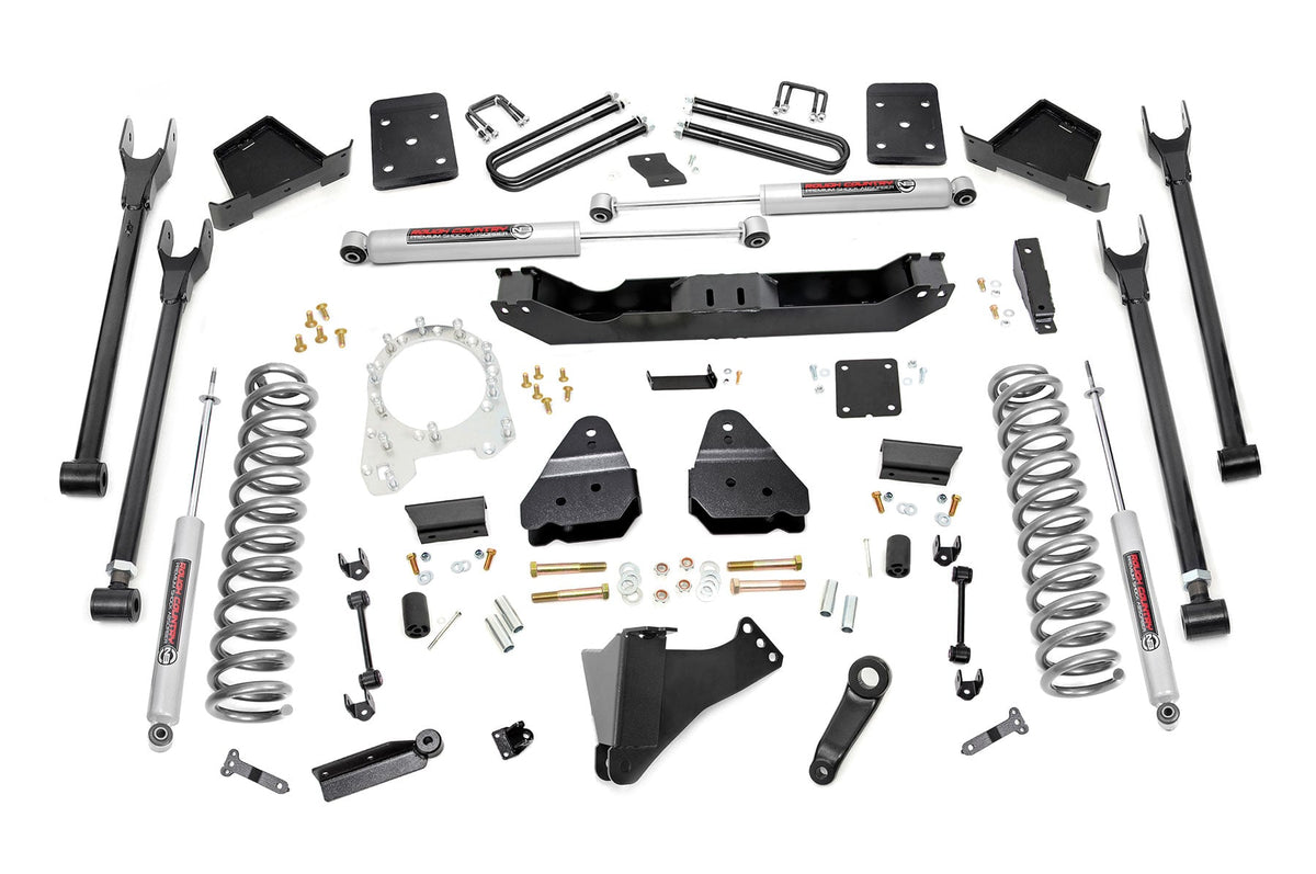 6 Inch Lift Kit 4-Link OVLD Ford F-250/F-350 Super Duty 4WD (2017-2022) Rough Country