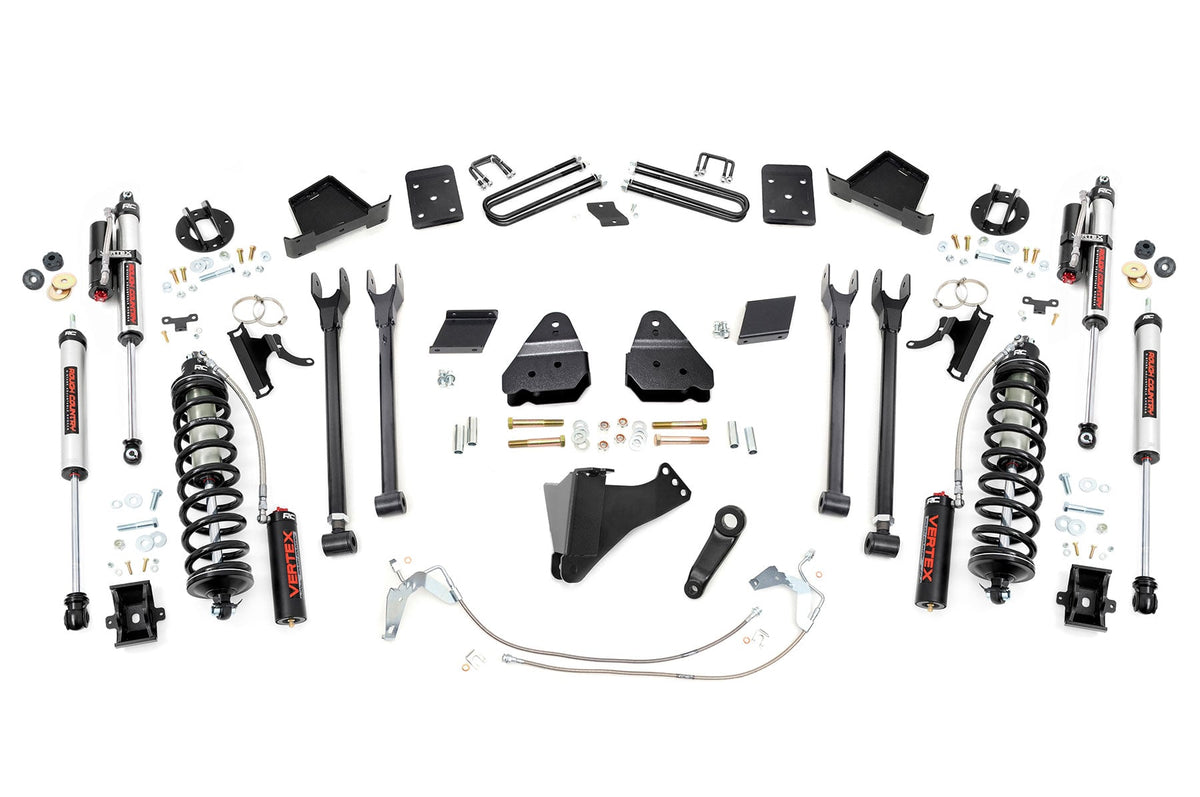 6 Inch Lift Kit 4-Link OVLD C/O Vertex Ford F-250 Super Duty (11-14) Rough Country