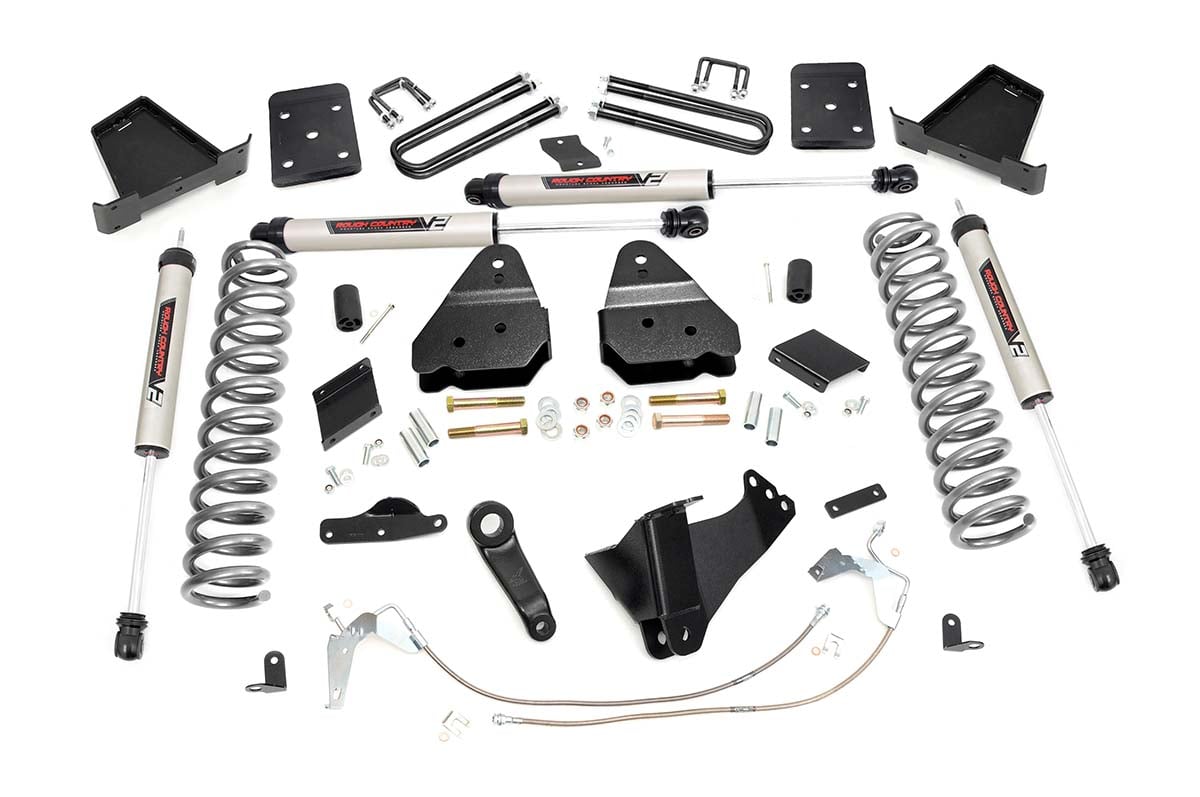 6 Inch Lift Kit Gas OVLD V2 Ford F-250 Super Duty 4WD (2011-2014) Rough Country