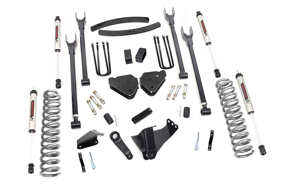 6 Inch Lift Kit Diesel 4 Link No OVLDS V2 Ford F-250/F-350 Super Duty (05-07) Rough Country