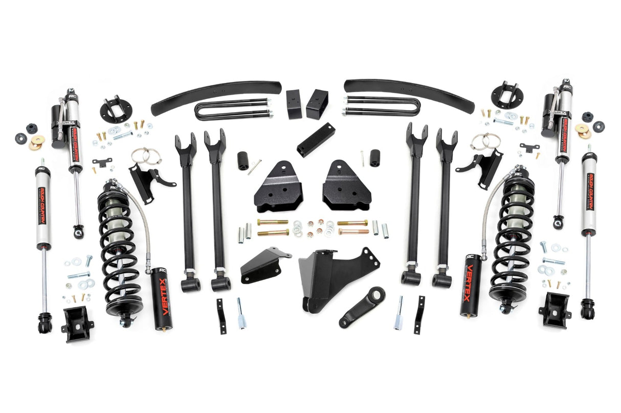 6 Inch Lift Kit Gas 4 Link OVLD C/O Vertex Ford F-250/F-350 Super Duty (05-07) Rough Country