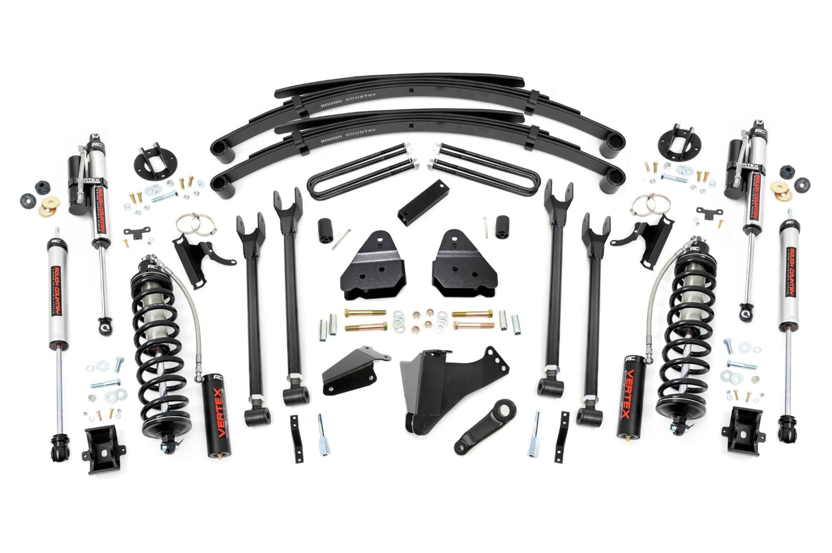 6 Inch Lift Kit Diesel 4 Link RR Spring C/O Vertex Ford F-250/F-350 Super Duty (05-07) Rough Country