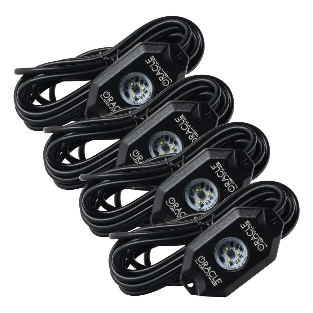 ORACLE LIGHTING WHITE UNDERBODY WHEEL WELL ROCK LIGHT KIT - 4 PIECE oracle