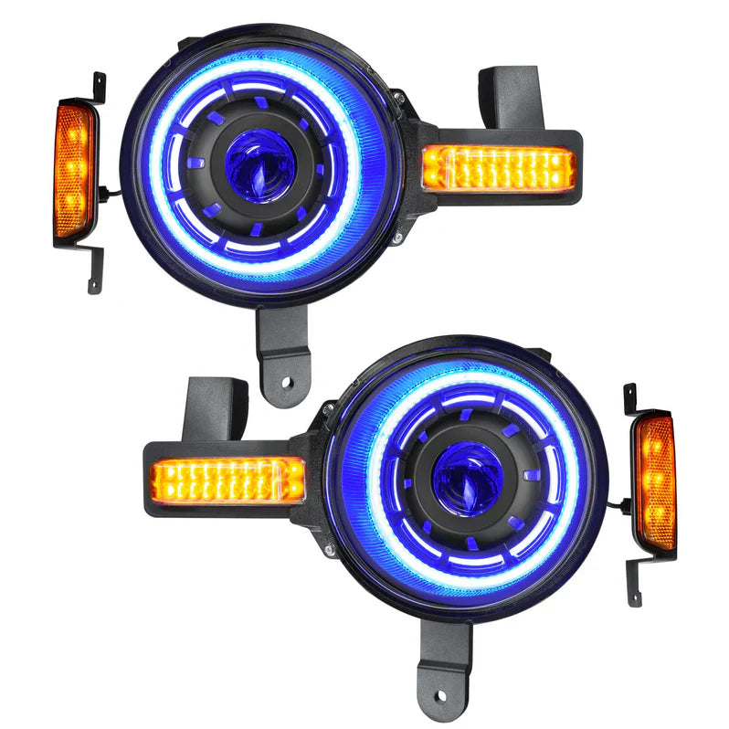 Oracle Lighting Oculus COLORSHIFT BI-LED Projector Headlights I '21- Current Ford Bronco