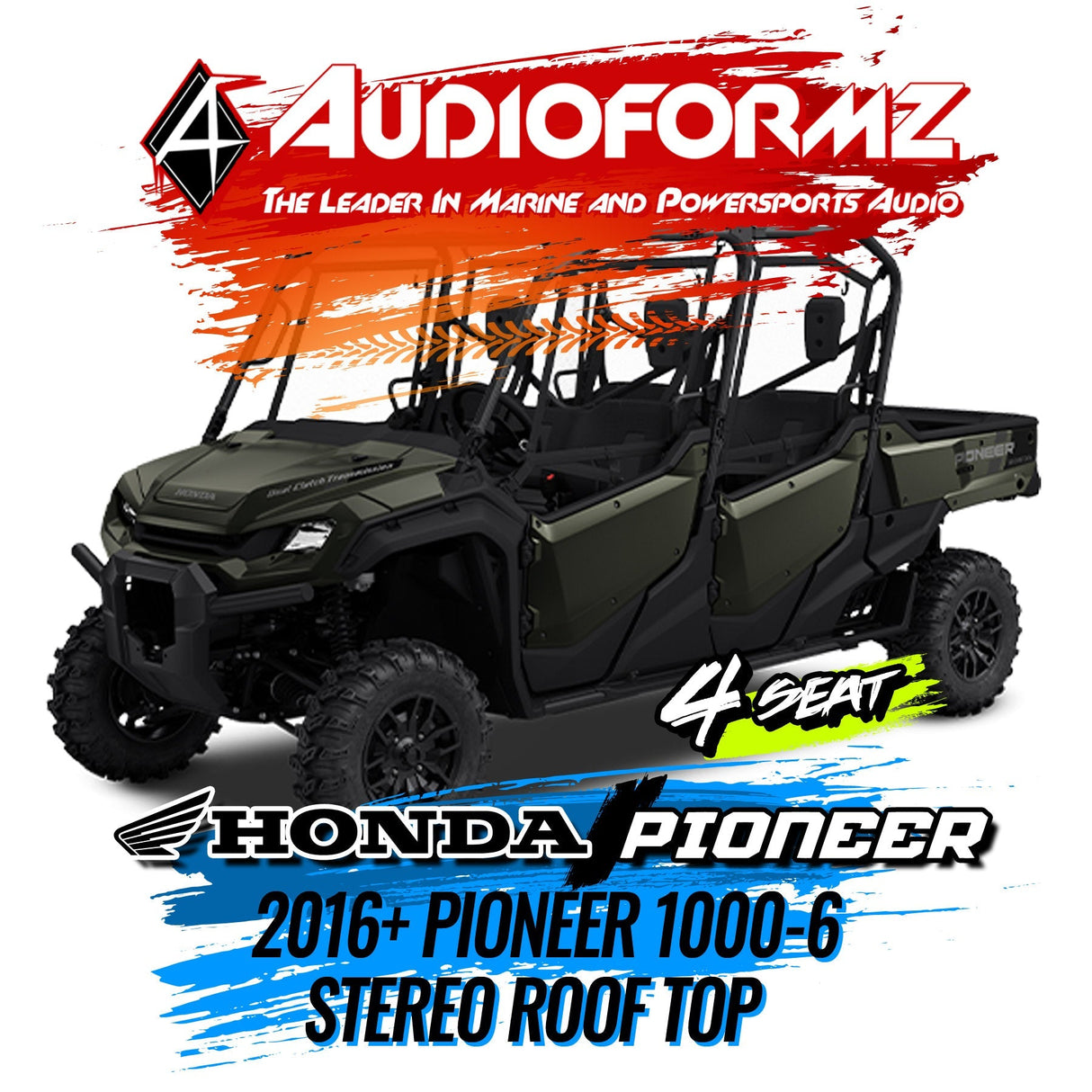 2016+ Honda Pioneer 1000-6 Stereo Tops (4-Door) Honda