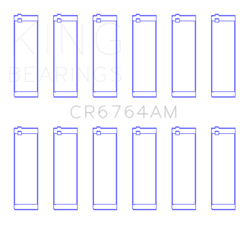 King Engine Bearings VW AES/AUE/ABV (Size +.25) Connecting Rod Bearing Set