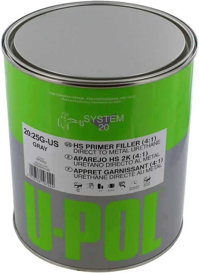 U-POL High Solids High Build Urethane Primer Kit 1 Gallon 2253-KIT-STD