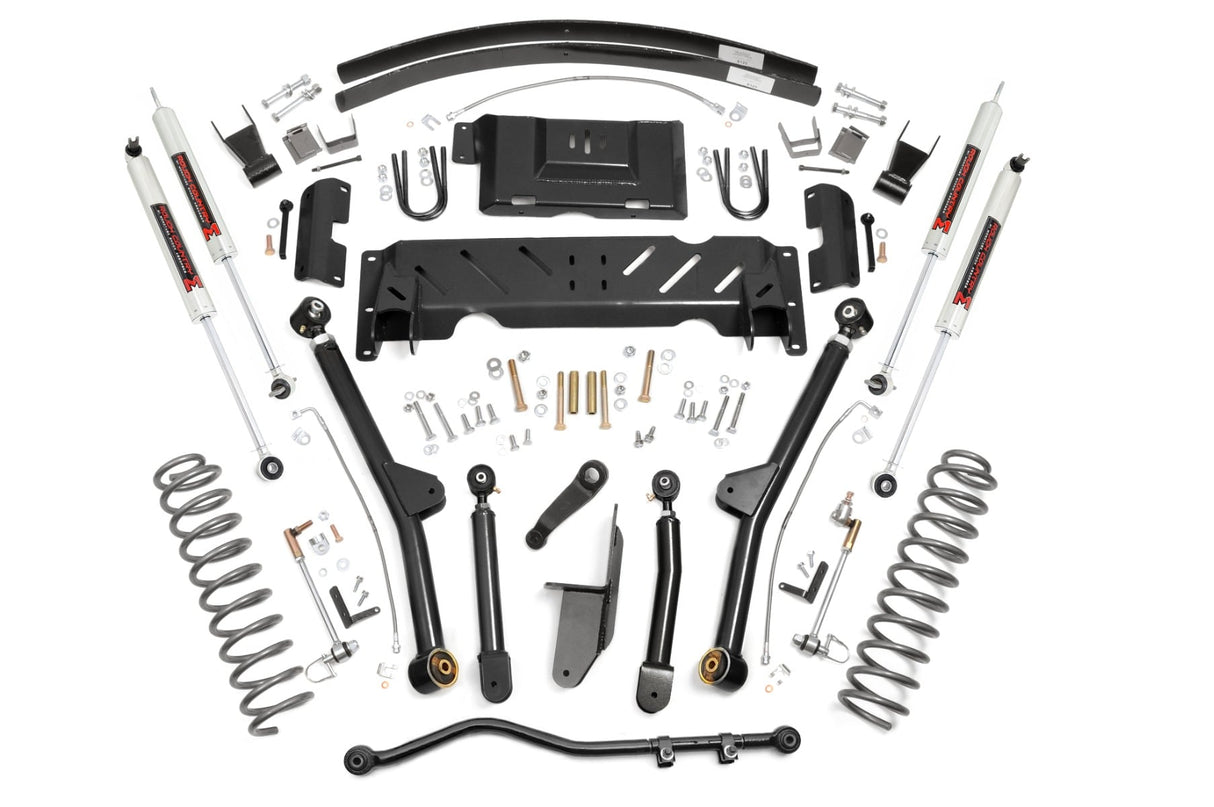 4.5 Inch Lift Kit Long Arm AAL NP242 M1 Jeep Cherokee XJ 4WD (84-01) Rough Country