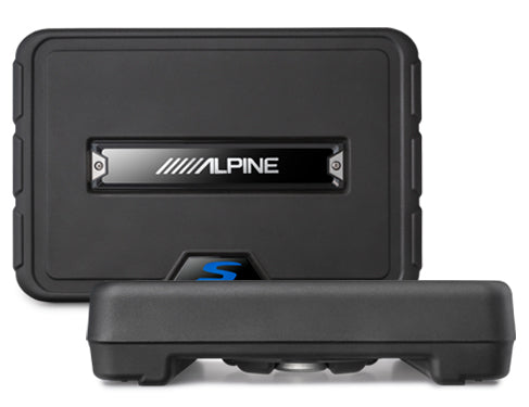 Alpine Single 10” S-Series Shallow Preloaded Subwoofer Enclosure