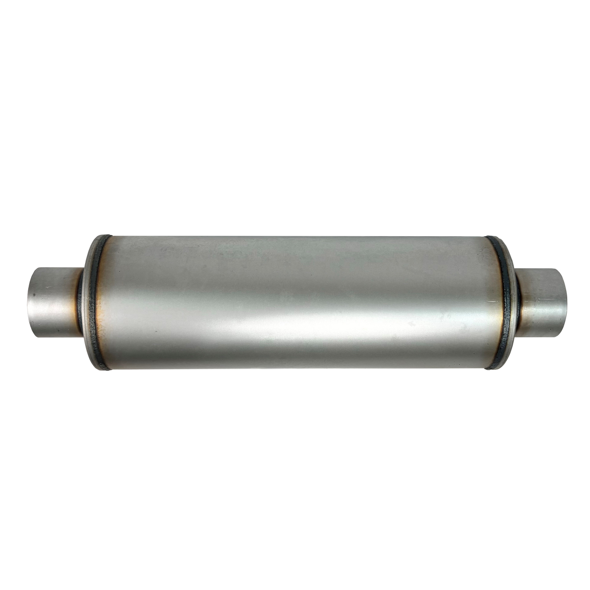Aluminized 8" Round Fiberglass Packed Muffler Mel's Manufacturing
