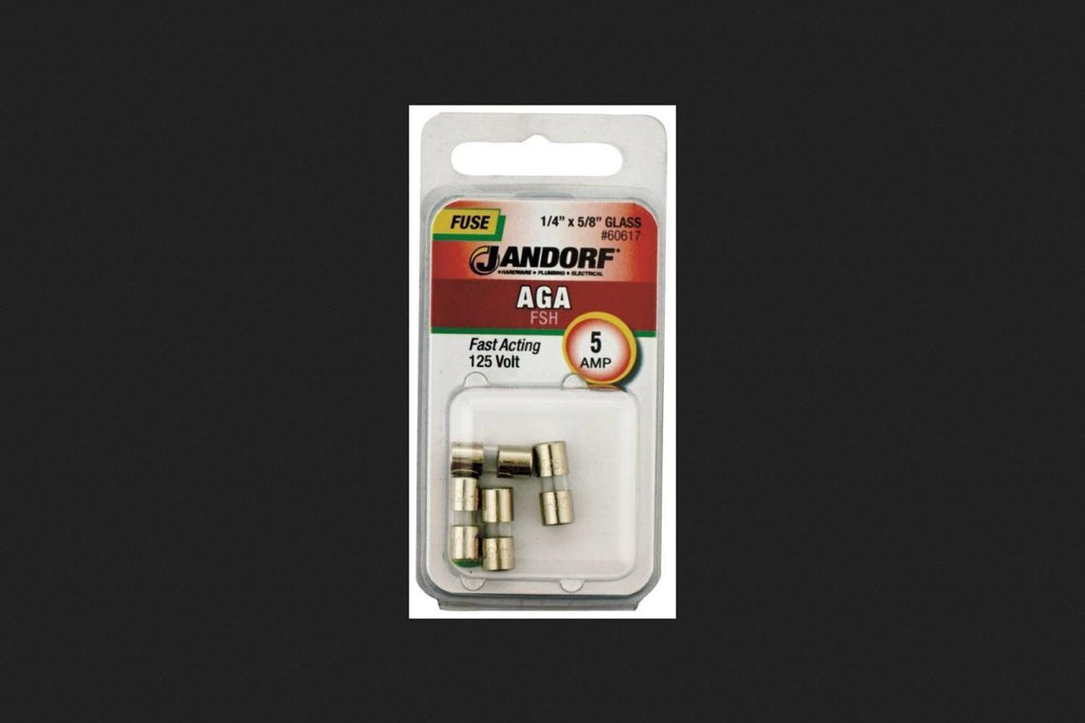 Jandorf Fast Acting 125 Volt 5 Amp Fuse #60617 Jandorf