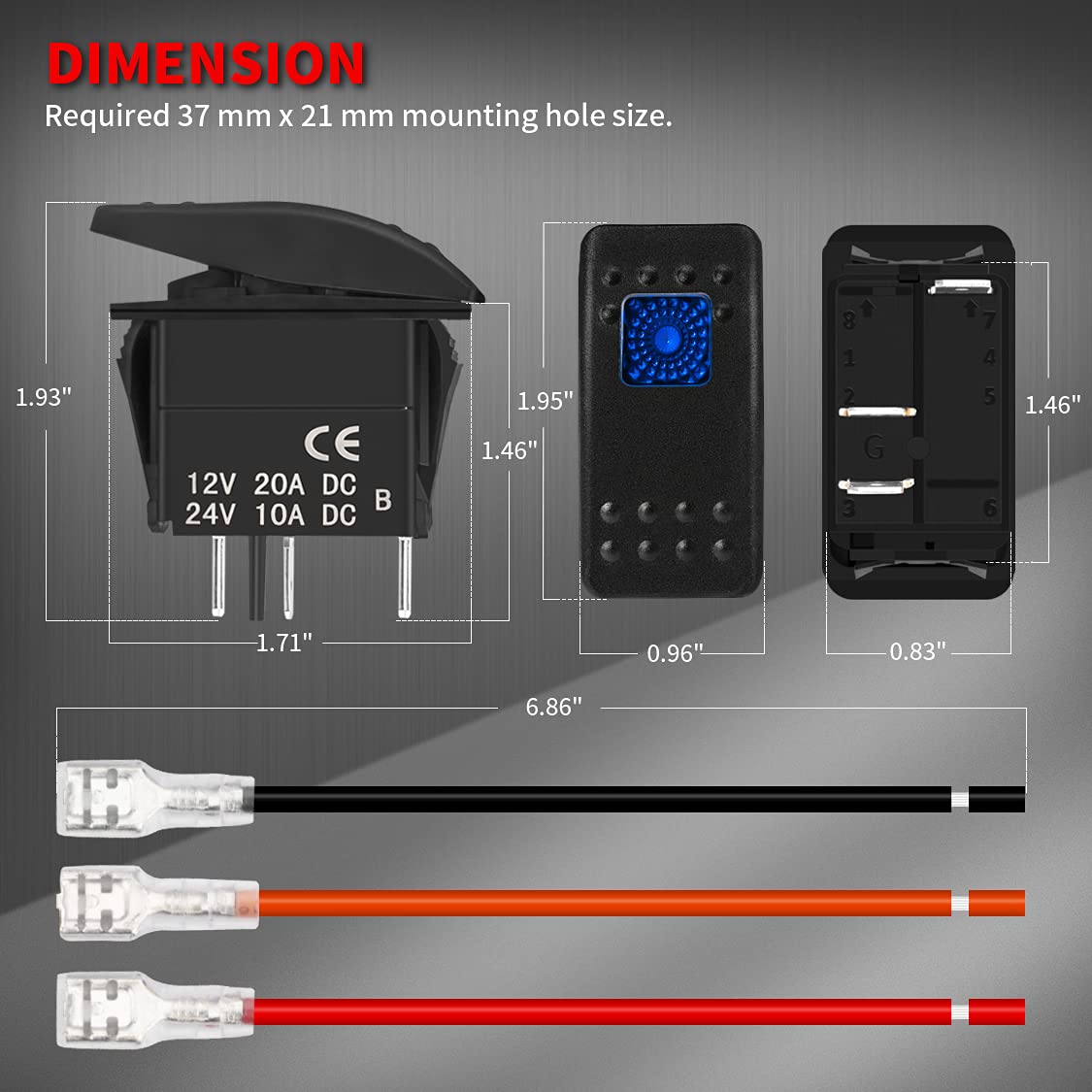4 Switch Panel for 2014+ Honda Rancher, Foreman, Rubicon Vessel Powersports