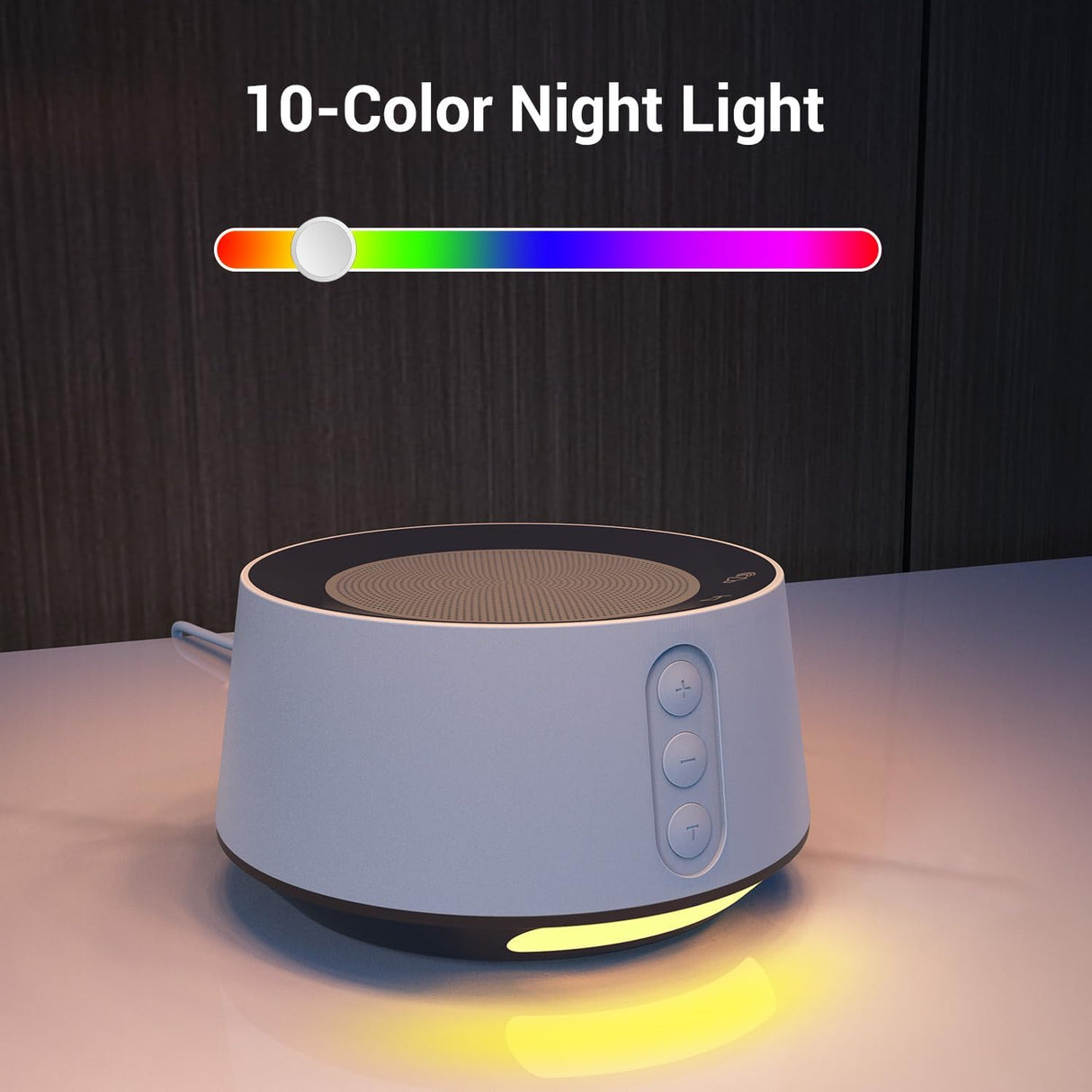 BGOVERSS White Noise Sound Machine – 20 Soothing Sounds, Color Night Light, Sleep Aid for Baby, Kids & Adults BGOVERSS