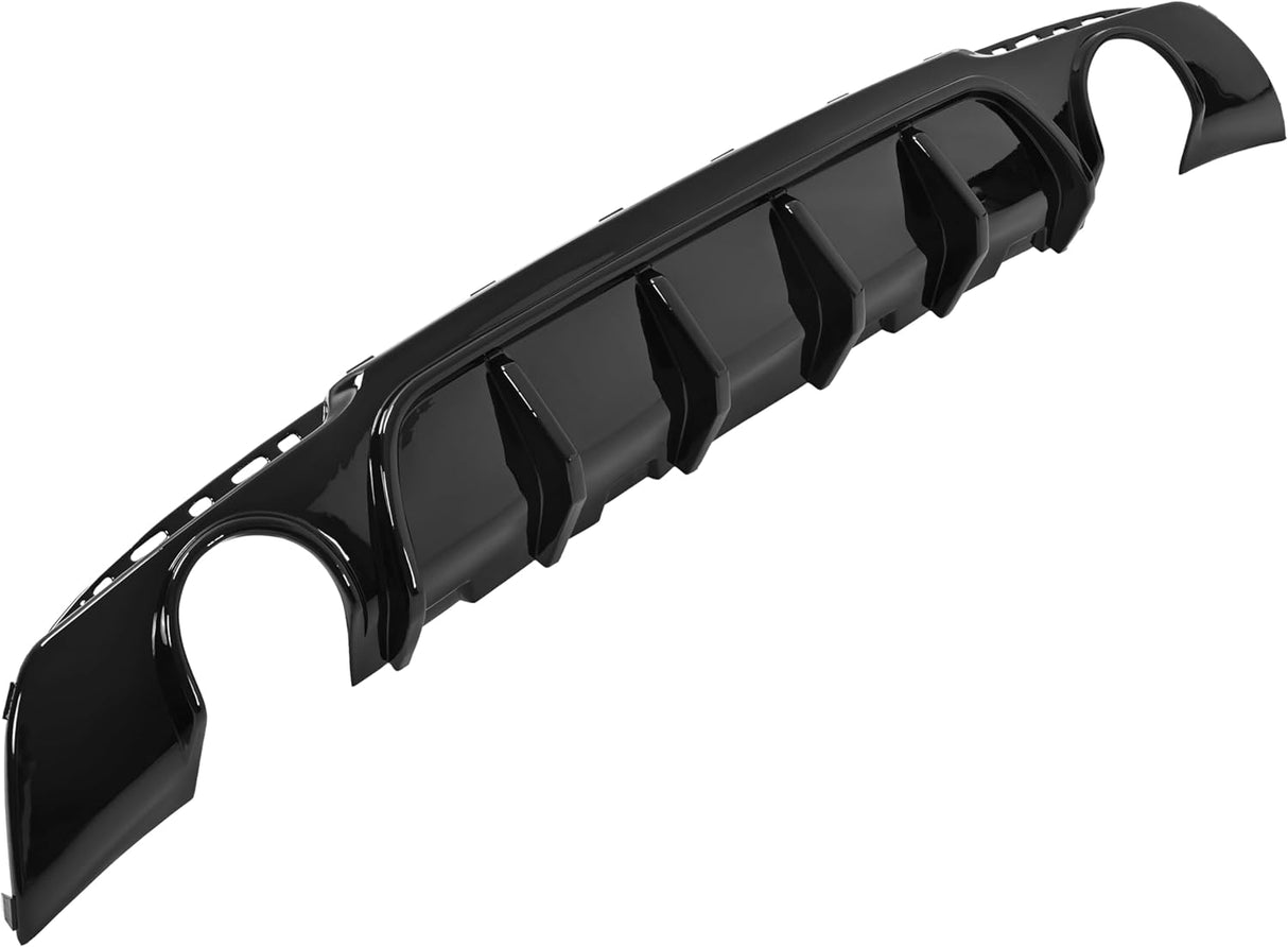 Rear Bumper Diffuser Shark Fin Style Gloss Black Chrysler 300