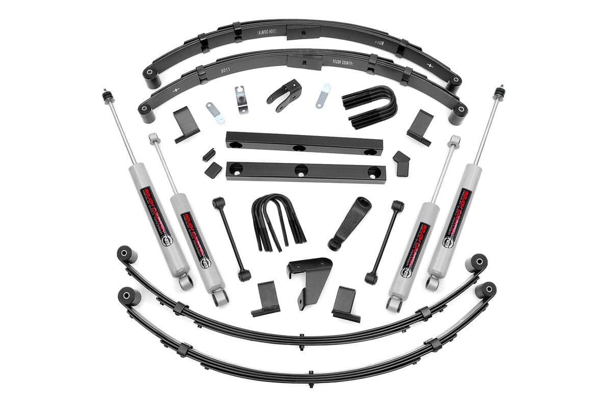 4 Inch Lift Kit Power Steer Jeep Wrangler YJ 4WD (1987-1995) Rough Country