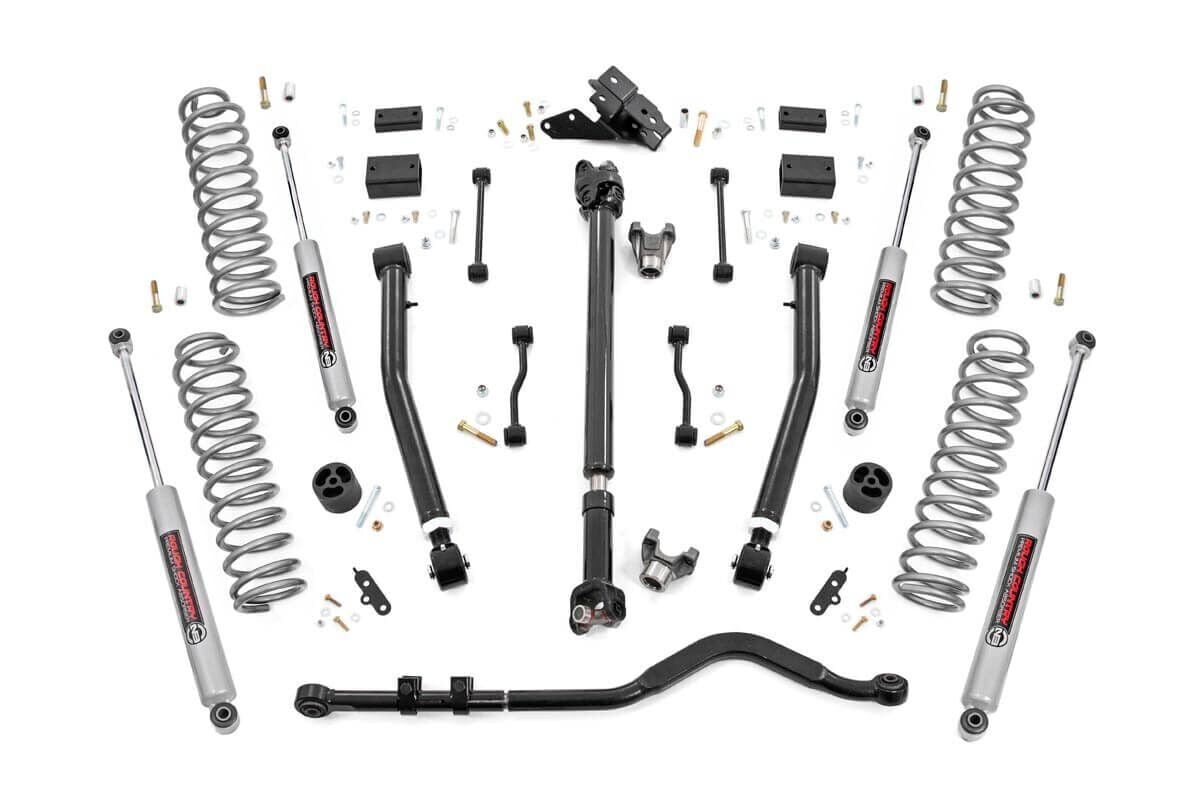 3.5 Inch Lift Kit Adj Lower FR D/S Jeep Wrangler JL 4WD (2018-2023) Rough Country