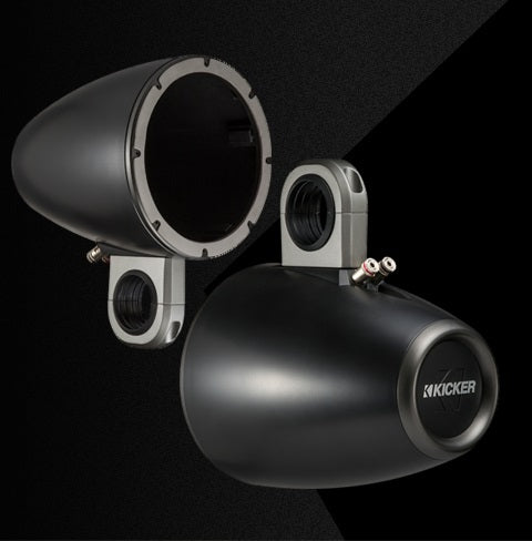 KICKER KMTES 8" Empty Enclosure Pair