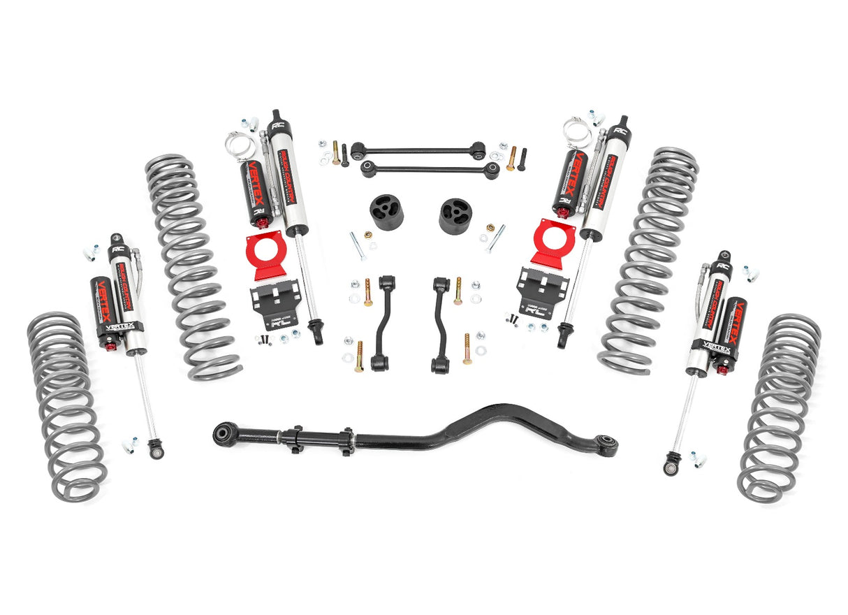 Jeep Gladiator 3.5 Inch Jeep Suspension Lift Kit Coil Springs Vertex Reservoir Shocks For 20-Pres Jeep Gladiator Rough Country