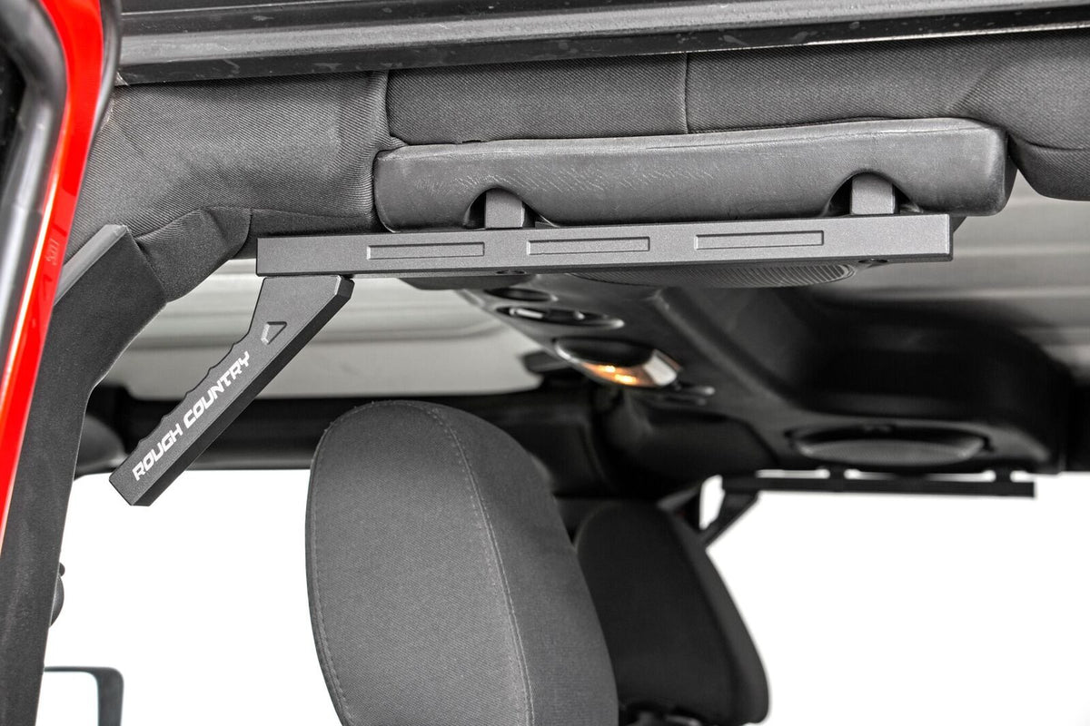 Grab Handles Alum FR & RR Jeep Wrangler JK/Wrangler Unlimited (07-18) Rough Country