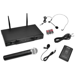 Pyle® VHF Dual-Channel Wireless Microphone Receiver System TekShack