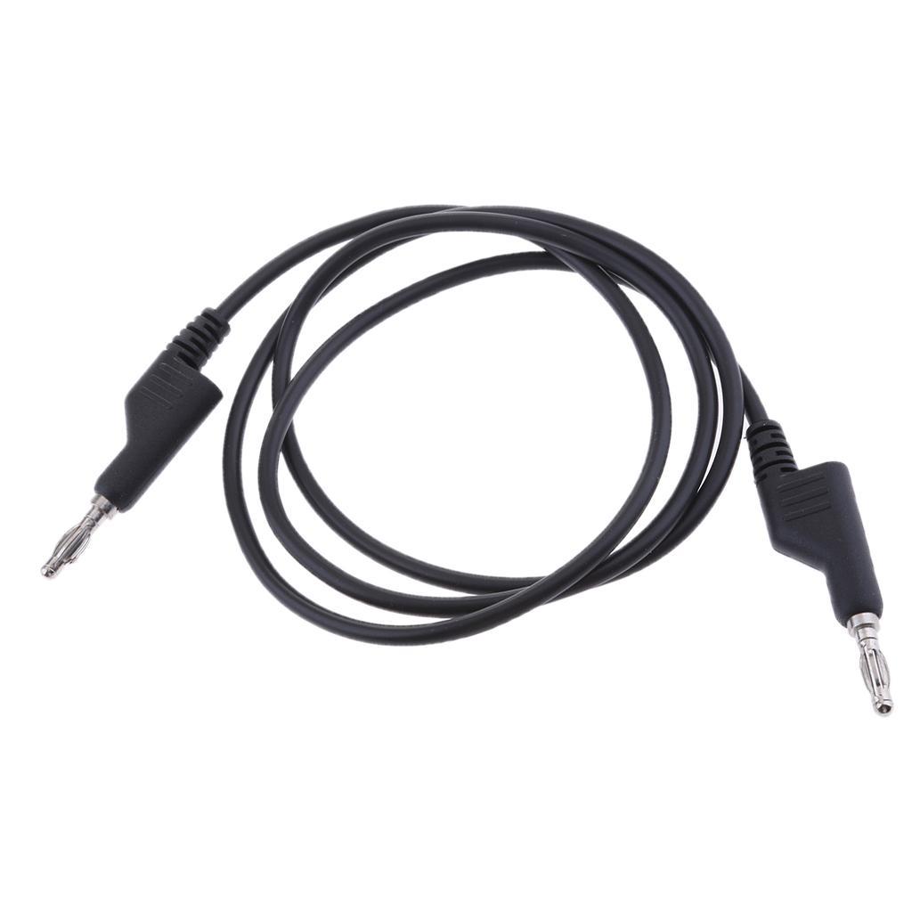 4mm Black Banana Plug to Banana Plug Test Leads TekShack