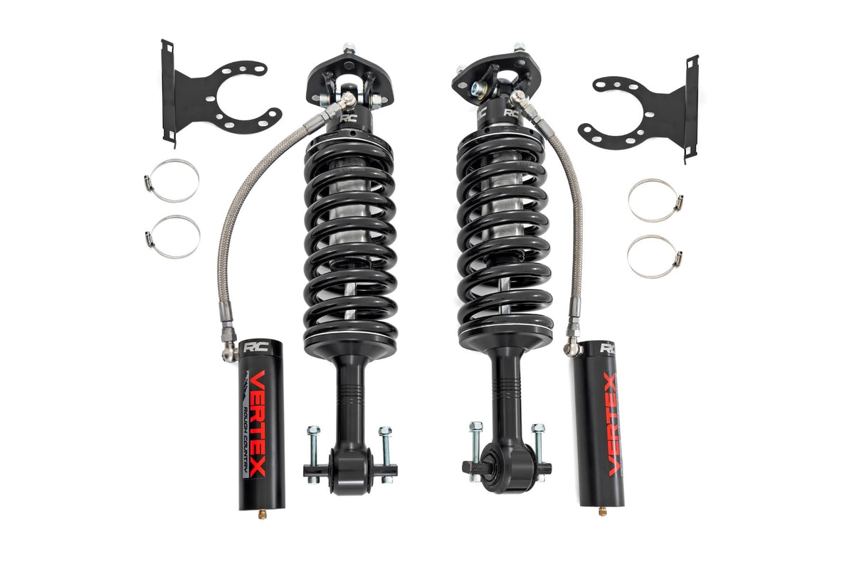 Vertex 2.5 Remote Reservoir Leveling Coilovers 2 Inch Ford F-150 (14-26) Rough Country