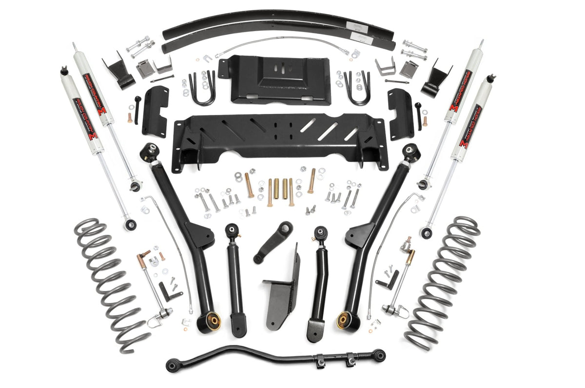 4.5 Inch Lift Kit Long Arm RR AAL NP231 M1 Jeep Cherokee XJ (84-01) Rough Country