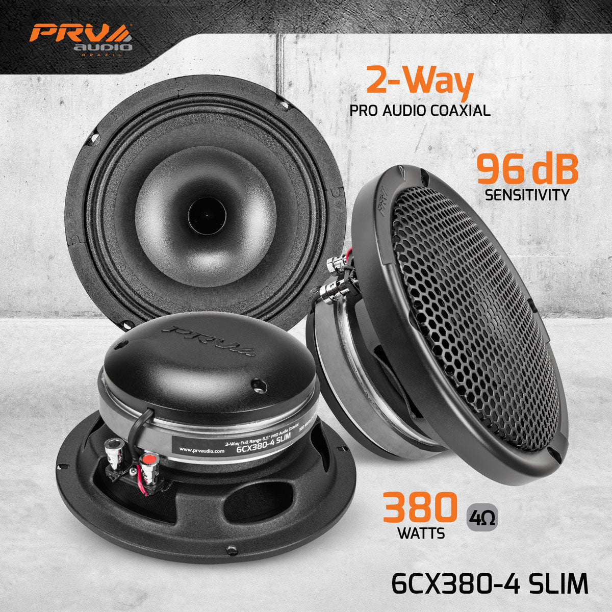 PRV 6CX380-4 SLIM Coaxial PRV Audio