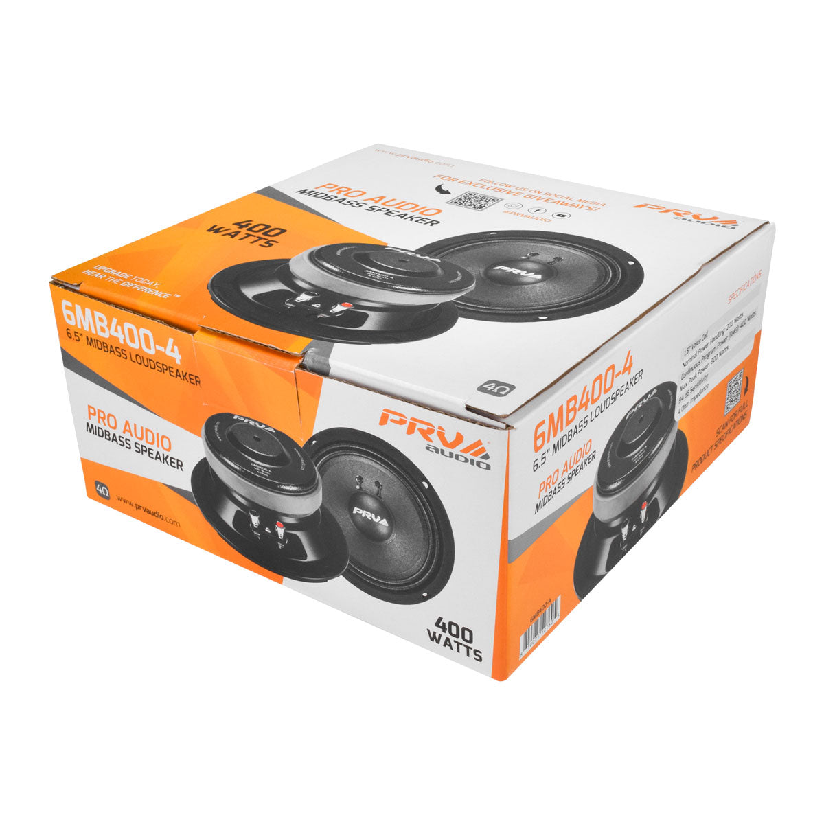 PRV Audio 6MB400-4 6.5-Inch Midbass Loudspeaker 4 Ohm 400 Watts