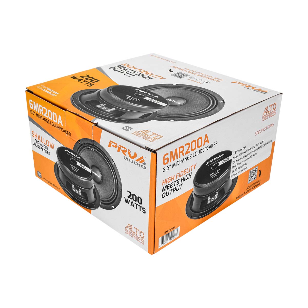 PRV Audio 6MR200A 6.5 Inch Midrange Speaker 8 Ohm
