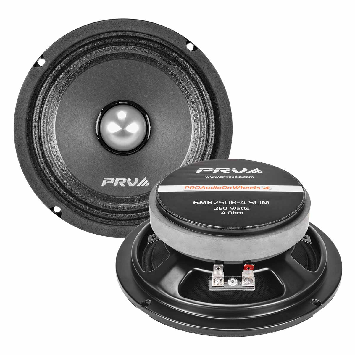 6.5” PRO Audio Bullet Speakers & Tweeters + Amplifier Bundle PRV Audio