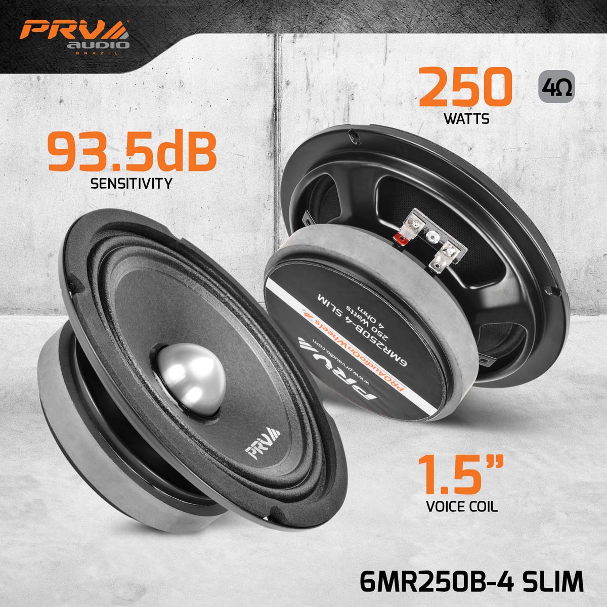 6.5” PRO Audio Bullet Speakers & Tweeters + Amplifier Bundle PRV Audio