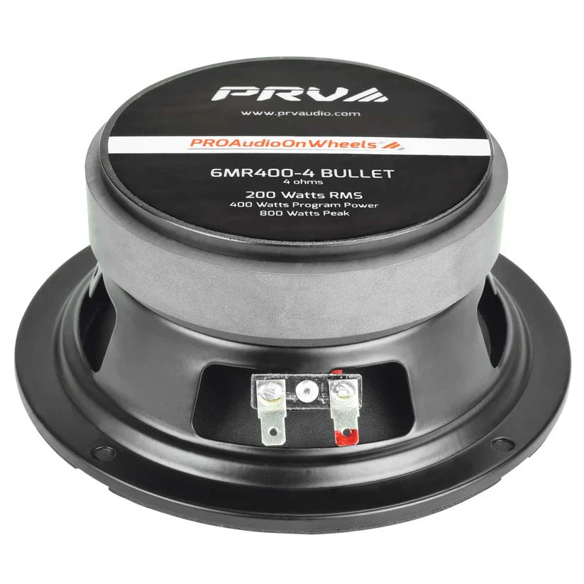 PRV Audio 6MR400-4 BULLET 6.5" 400W RMS Midrange Speaker (Single) PRV Audio