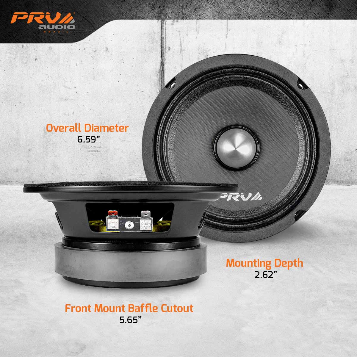 PRV 6MR400-4 BULLET Midrange PRV Audio