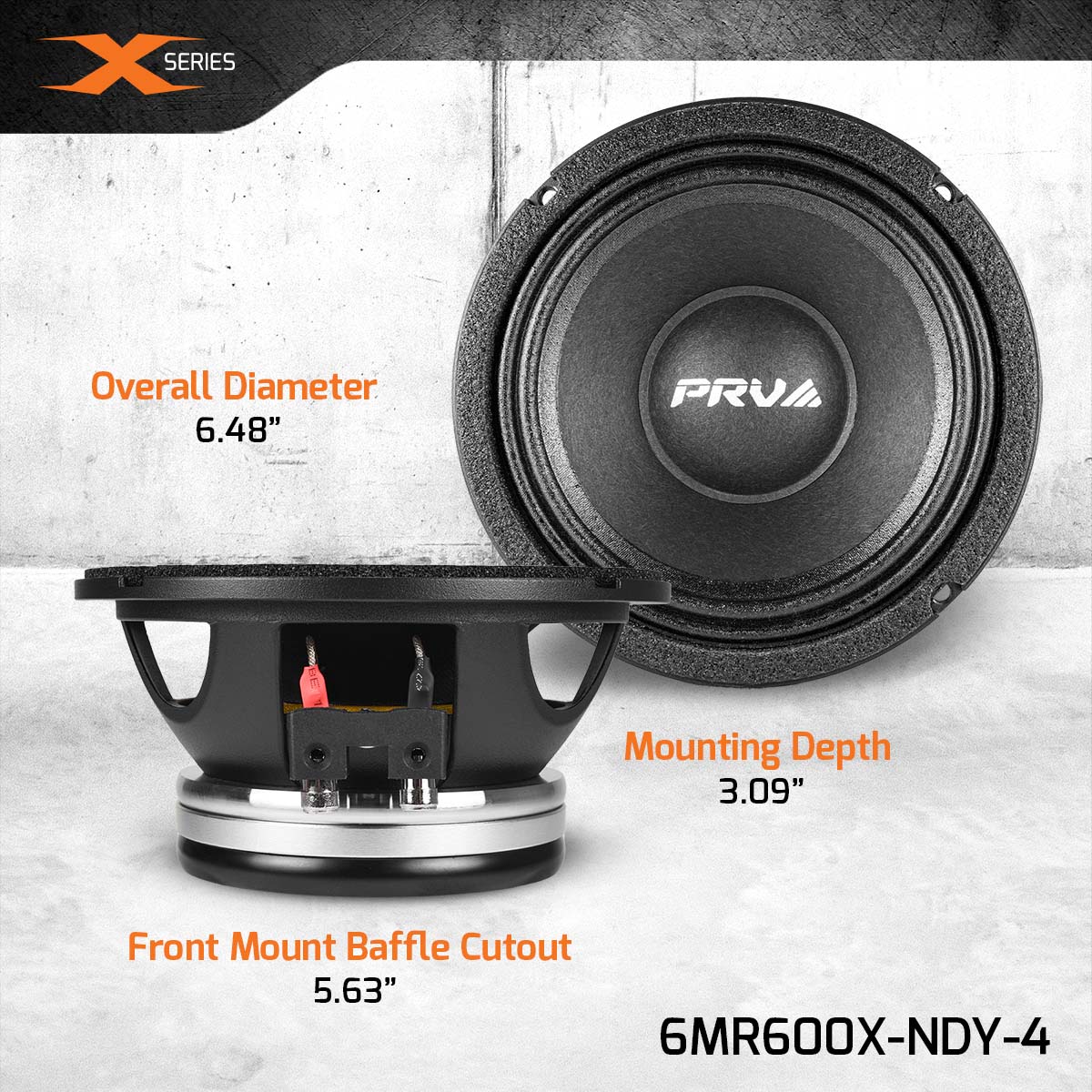 PRV 6MR600X-NDY-4 Midrange PRV Audio