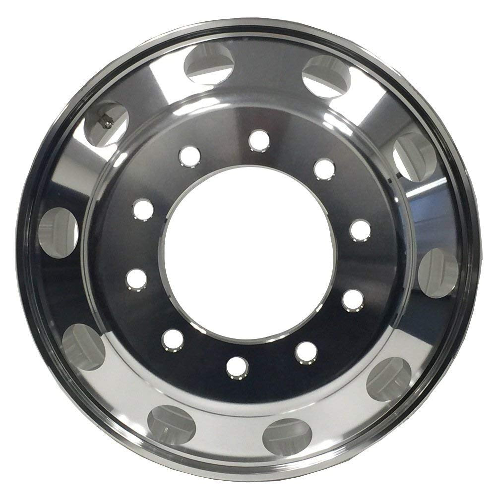 Truck Wheels 22.5x8.25 Alcoa Style Forged Aluminum Rims Machined Bright Hub-Piloted