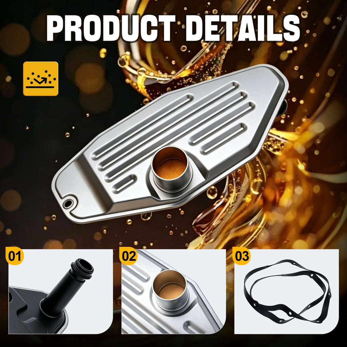Trucktok 2007-2026 6.7L Dodge Ram Transmission Filter Replaces 5013470AE TruckTok
