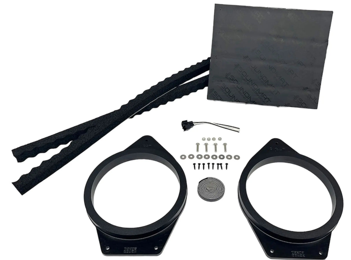 2019-2026 Silverado & Sierra Speaker Adapters | 1-inch CNC-Machined HDPE Ten87 Design