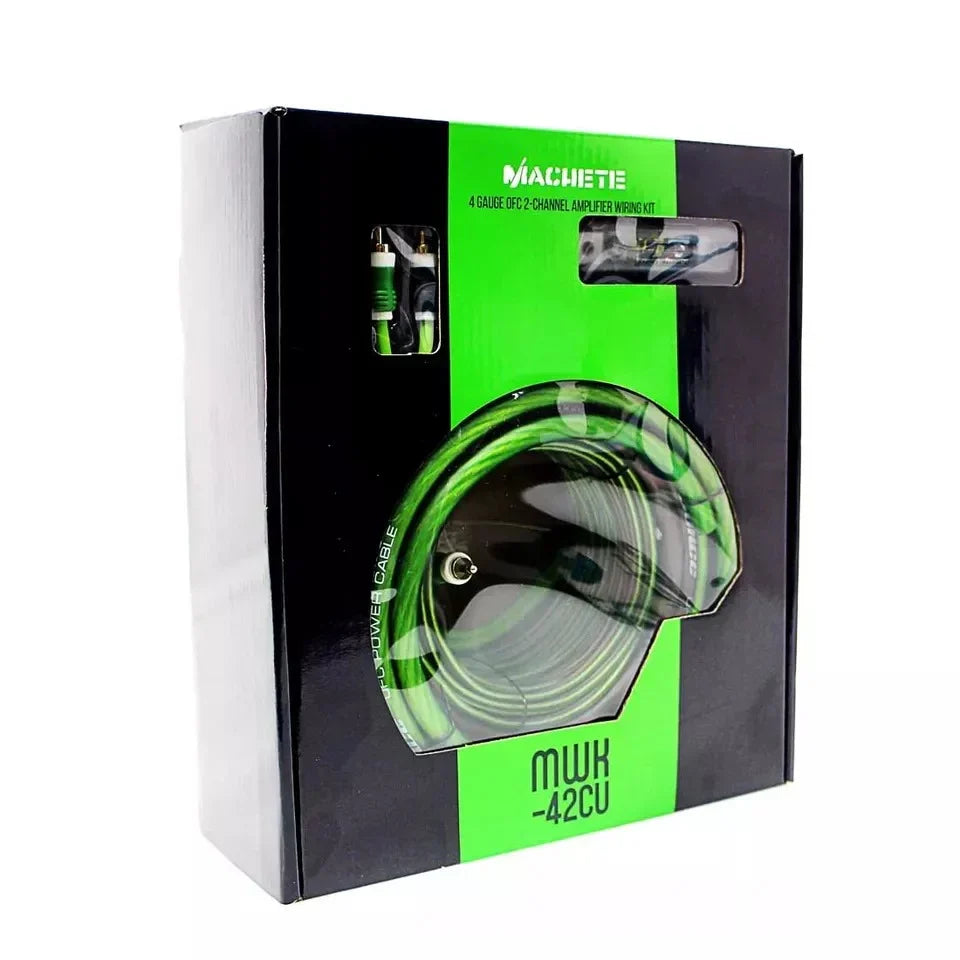 Deaf Bonce Machete MWK-42CU 4 Gauge OFC Amplifier Wiring Kit