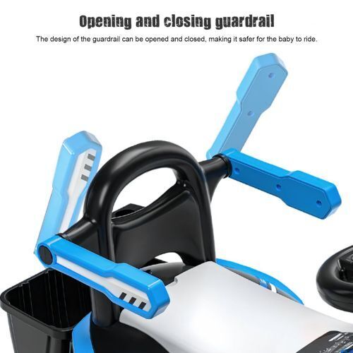 6V Battery Powered Electric Excavator Ride-On Toy Car for Kids with Helmet