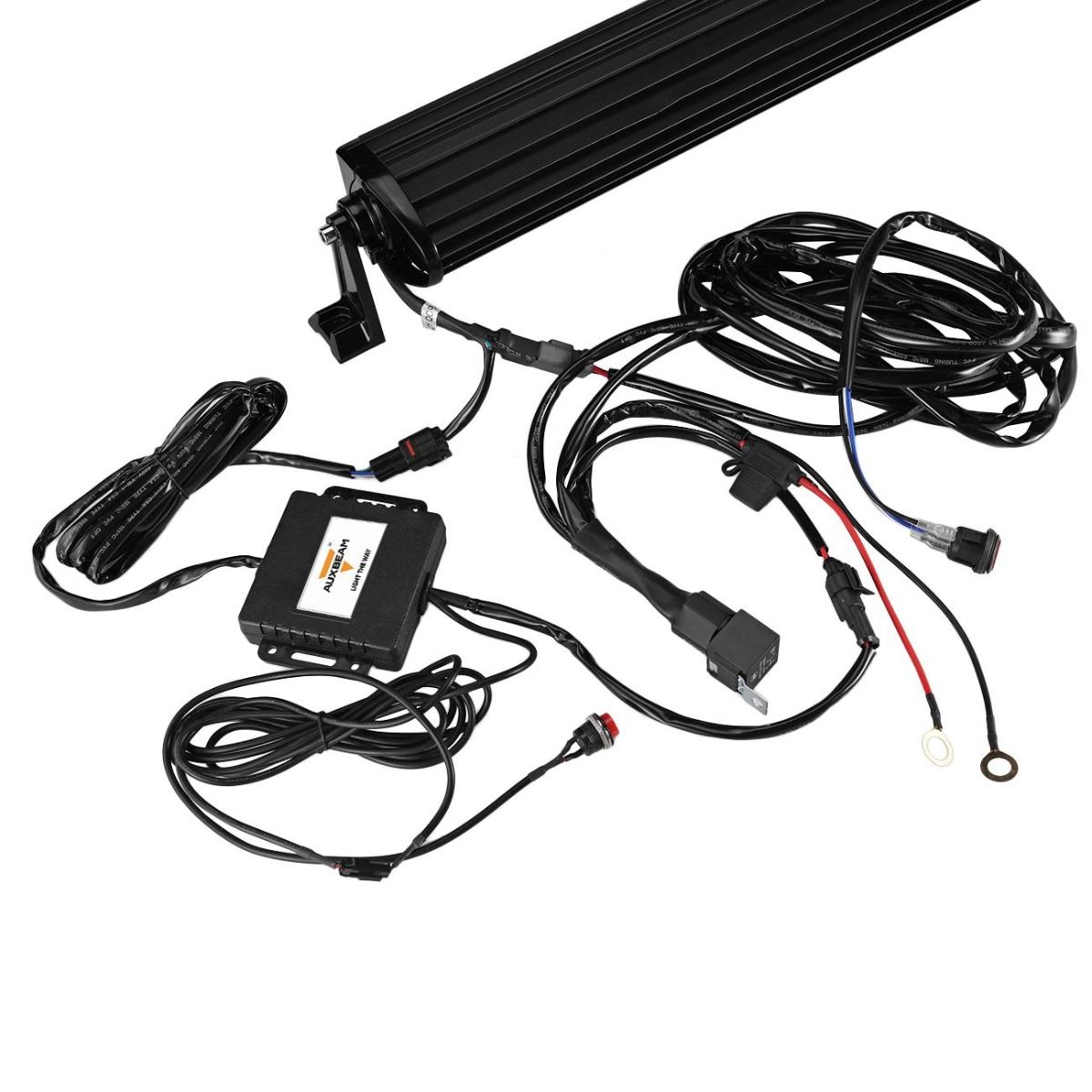 Auxbeam 32" Straight LED RGB Cree light bar WITH 12V converter